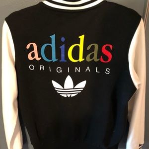 Super cute adidas varsity jacket!